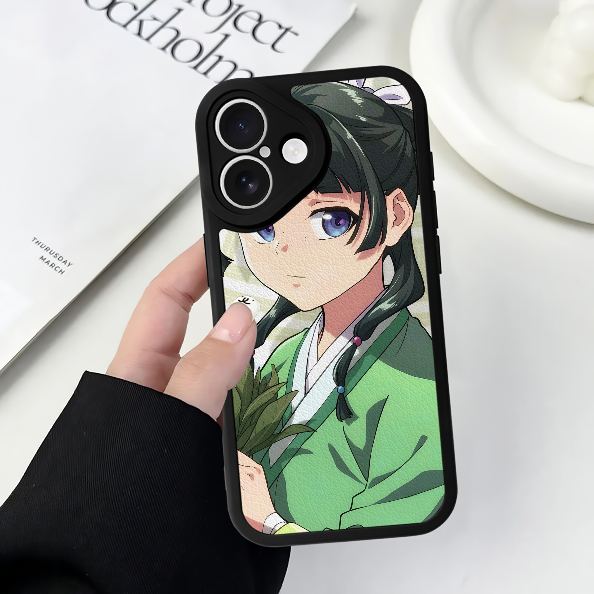 薬屋のひとりごと The Apothecary Diaries 【iPhone 16シリーズ対応】シリコンスマホケース（レザー調） 材質：シリコン